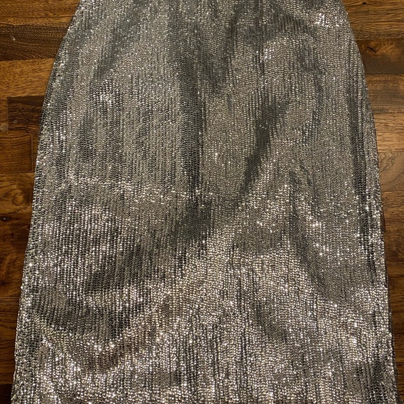 J crew silver sequin pencil skirt - Picture 4 of 7